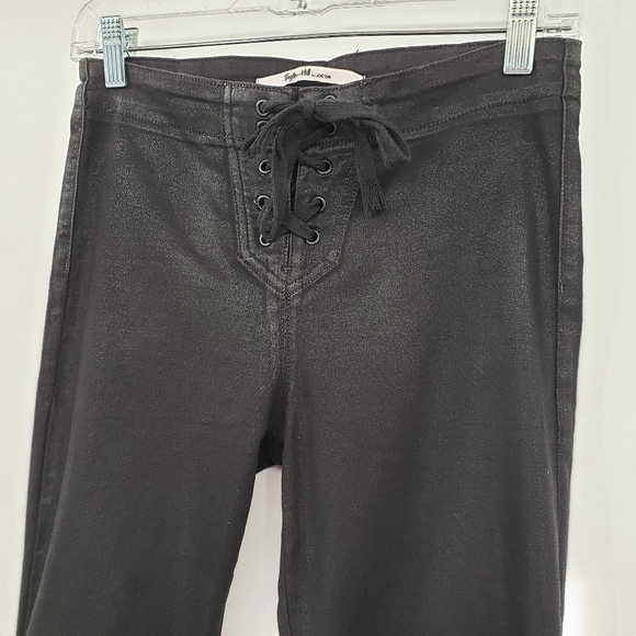 Taylor Hill by Joe's Jeans Black Coated Skinny Ankle Jeans - Picture 6 of 14